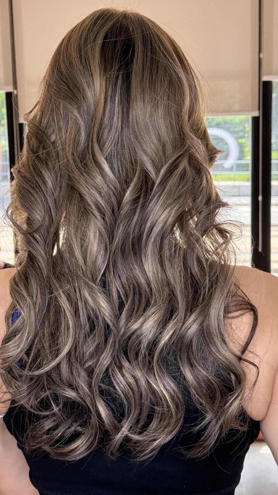 Hair styling example